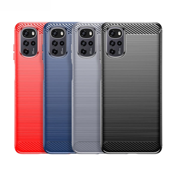 Caja de teléfono TPU de fibra de carbono con textura cepillada, For Xiaomi 12T Pro