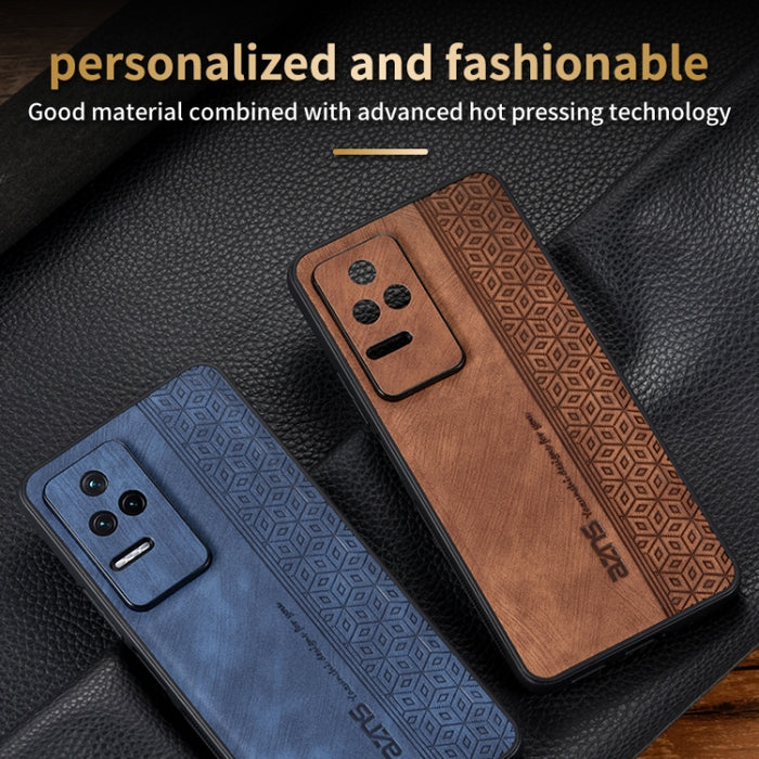 Estuche para teléfono con sensación de piel en relieve AZNS 3D, For Xiaomi Poco F4 / Redmi K40S, For Xiaomi Redmi K50 / K50 Pro, For Xiaomi Redmi Note 11E 5G, For vivo Y35 4G, For OPPO A96 5G / F21 Pro 5G