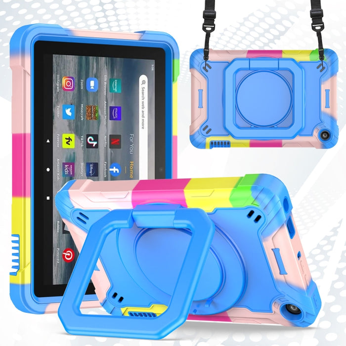 Funda para tableta con soporte para pulsera de silicona + PC, For Amazon Kindle Fire 7 2022, For iPad 10th Gen 10.9 2022, For Lenovo Tab M10 Plus 10.6 3rd Gen 2022