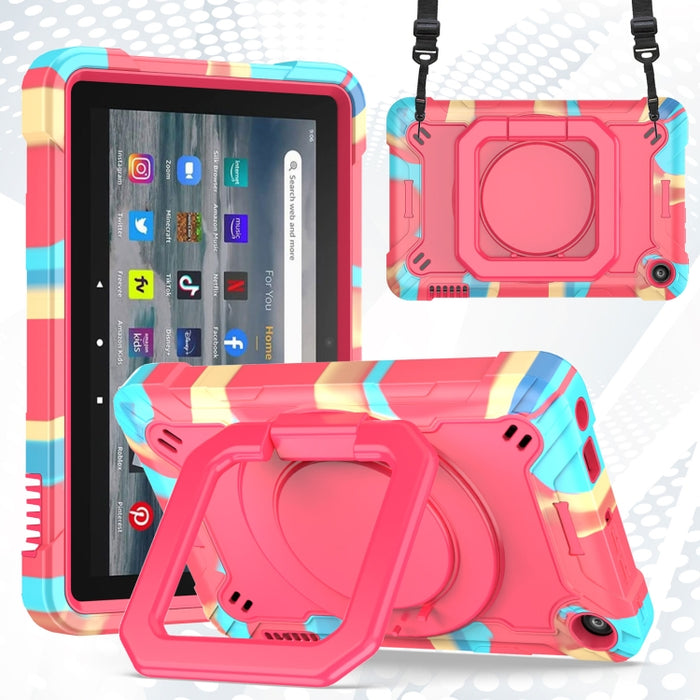 Funda para tableta con soporte para pulsera de silicona + PC, For Amazon Kindle Fire 7 2022, For iPad 10th Gen 10.9 2022, For Lenovo Tab M10 Plus 10.6 3rd Gen 2022