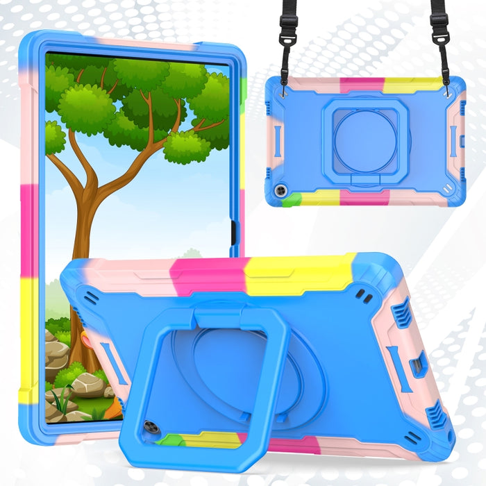 Funda para tableta con soporte para pulsera de silicona + PC, For Amazon Kindle Fire 7 2022, For iPad 10th Gen 10.9 2022, For Lenovo Tab M10 Plus 10.6 3rd Gen 2022