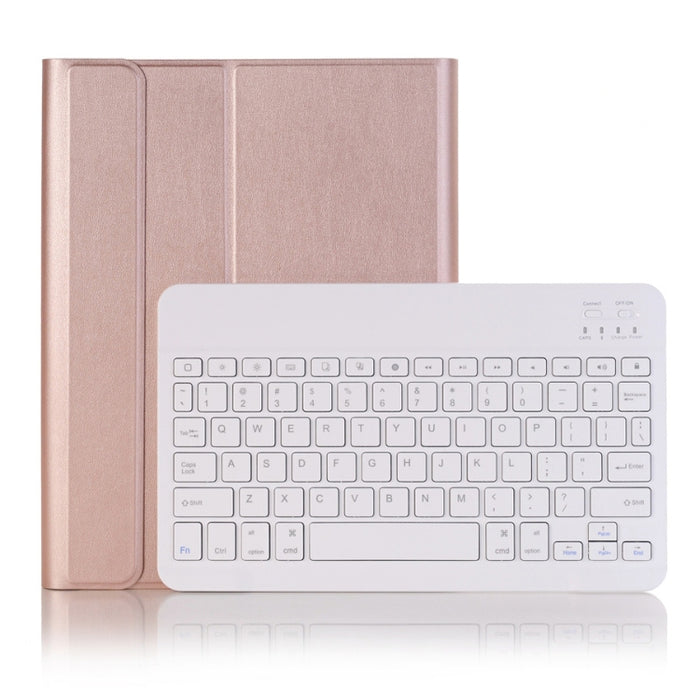 Estuche de tableta de cuero con teclado Bluetooth desmontable, For iPad Air 3 / Pro 10.5 / 10.2