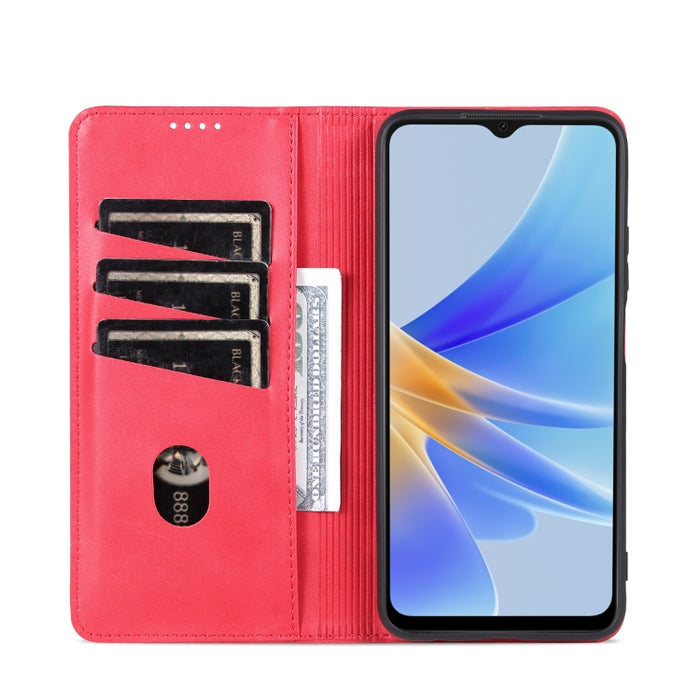 AZNS Funda de cuero con tapa magnética con textura de becerro para teléfono, For OPPO A17, For Xiaomi 12T / 12T Pro / Redmi K50 Ultra