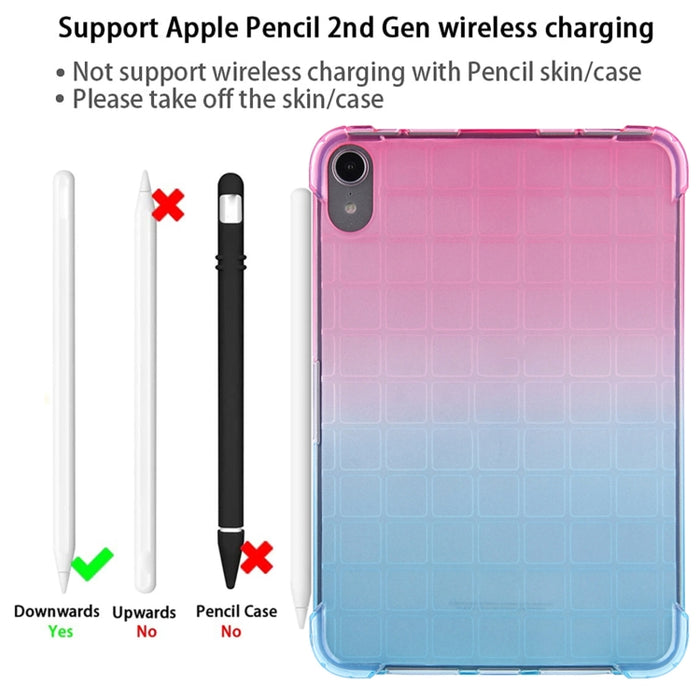 Funda de tableta de TPU con degradado cuadrado, For iPad 10th Gen 10.9 2022