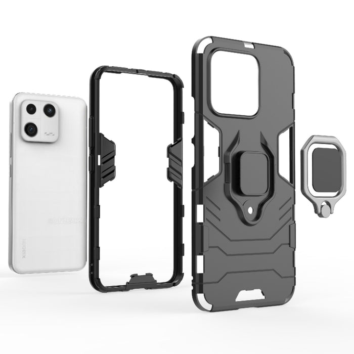 Caja de teléfono PC + TPU a prueba de golpes con soporte de anillo magnético, For Xiaomi 13, For Xiaomi 13 Pro