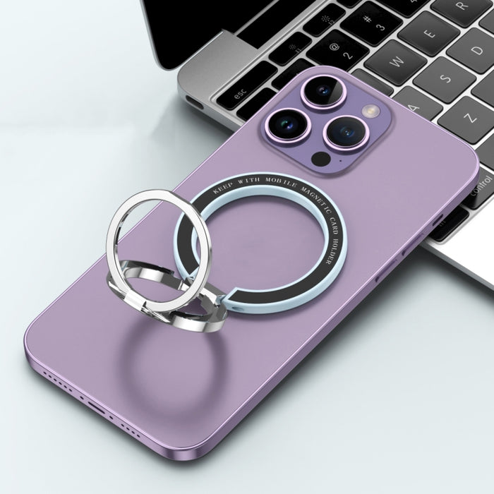 Soporte magnético para teléfono con anillo de doble eje para automóvil