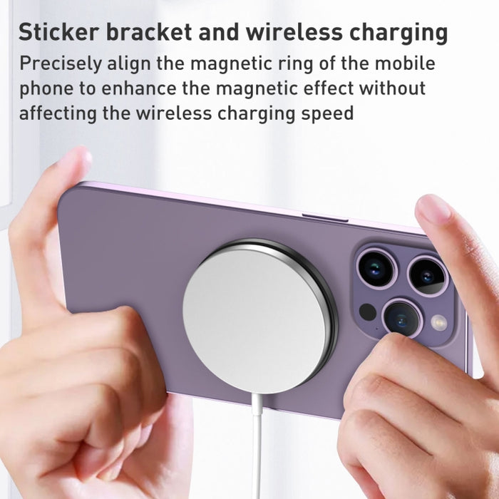 Soporte magnético para teléfono con anillo de doble eje para automóvil