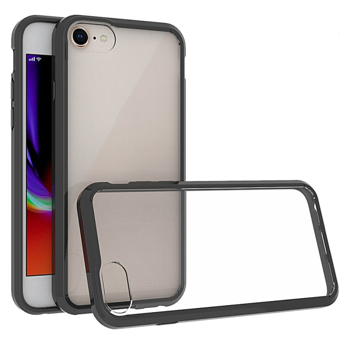 Para iPhone SE (2020) TPU a prueba de arañazos + funda protectora acrílica
