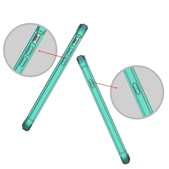 Para iPhone SE (2020) TPU a prueba de arañazos + funda protectora acrílica
