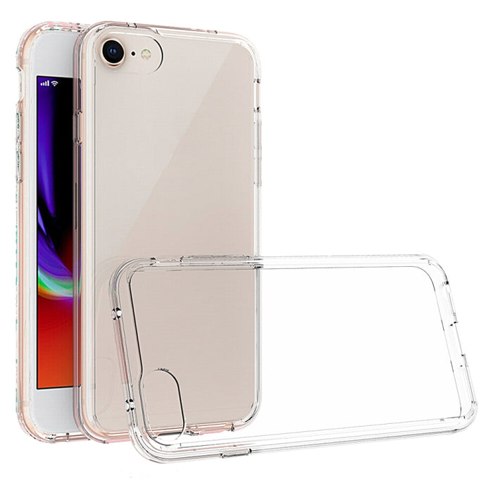 Para iPhone SE (2020) TPU a prueba de arañazos + funda protectora acrílica
