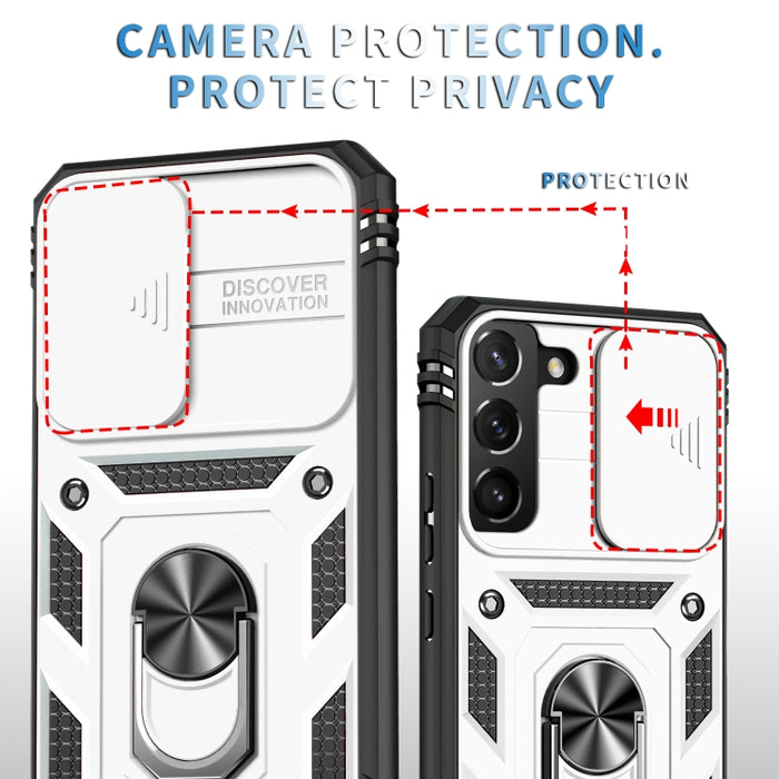 Funda deslizante para cámara TPU + funda para teléfono PC, For Samsung Galaxy S22 5G, For Samsung Galaxy S22+ 5G, For Samsung Galaxy S22 Ultra 5G, For Samsung Galaxy A33 5G, For Samsung Galaxy Note20 Ultra, For Motorola Moto G Play 2021                ...