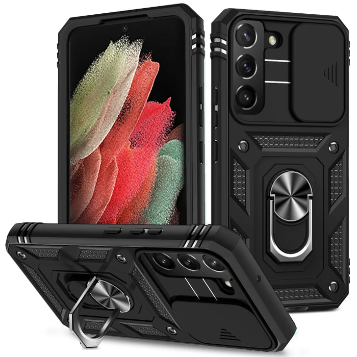 Funda deslizante para cámara TPU + funda para teléfono PC, For Samsung Galaxy S22 5G, For Samsung Galaxy S22+ 5G, For Samsung Galaxy S22 Ultra 5G, For Samsung Galaxy A33 5G, For Samsung Galaxy Note20 Ultra, For Motorola Moto G Play 2021                ...