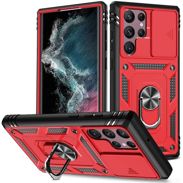 Funda deslizante para cámara TPU + funda para teléfono PC, For Samsung Galaxy S22 5G, For Samsung Galaxy S22+ 5G, For Samsung Galaxy S22 Ultra 5G, For Samsung Galaxy A33 5G, For Samsung Galaxy Note20 Ultra, For Motorola Moto G Play 2021                ...