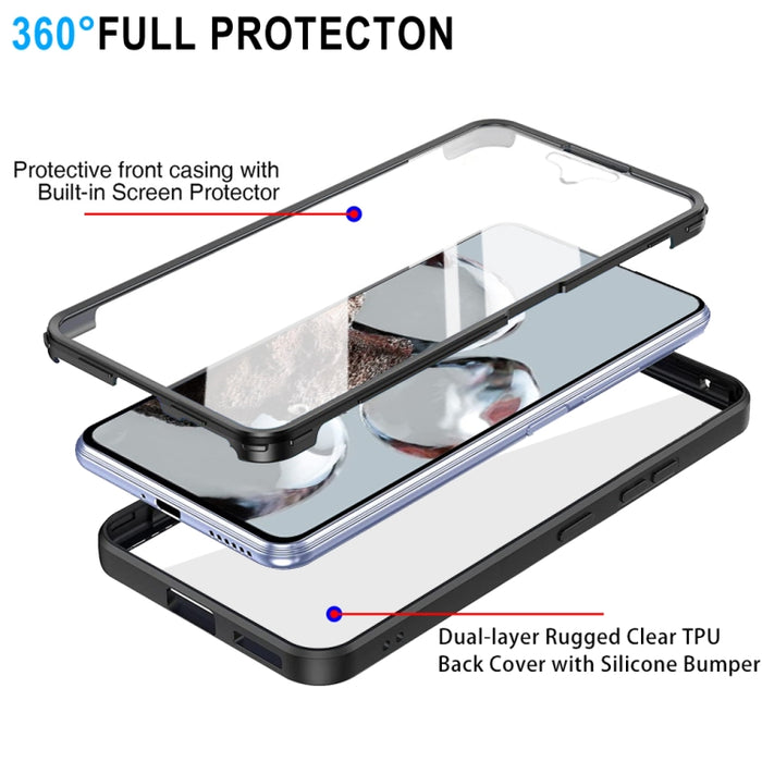 Estuche para teléfono de cobertura total de 360 grados, For Xiaomi 12T / 12T Pro