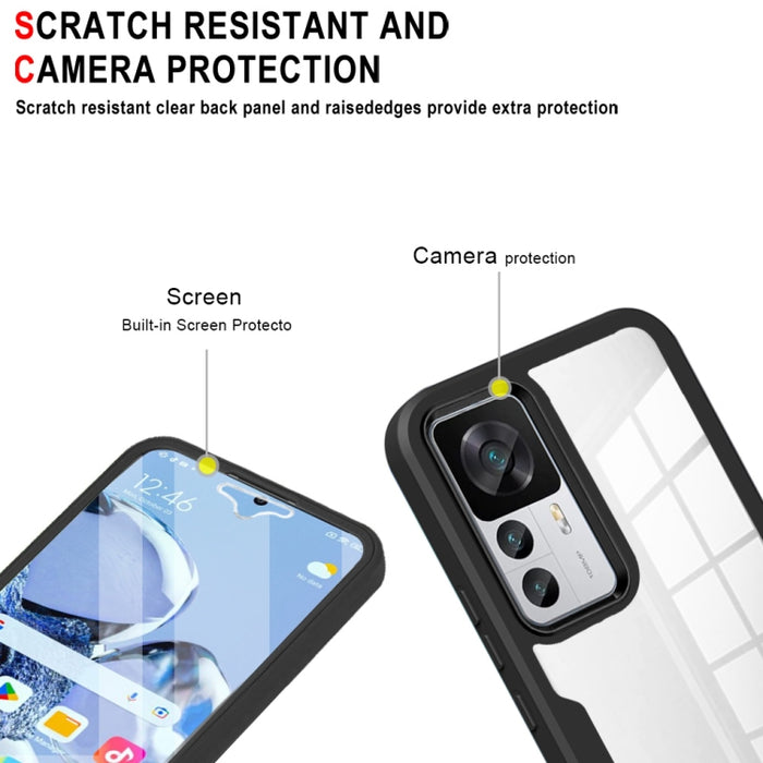 Estuche para teléfono de cobertura total de 360 grados, For Xiaomi 12T / 12T Pro