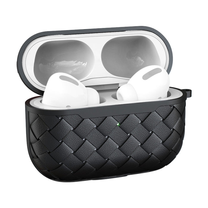 Funda protectora para auriculares inalámbricos de TPU con textura de tejido