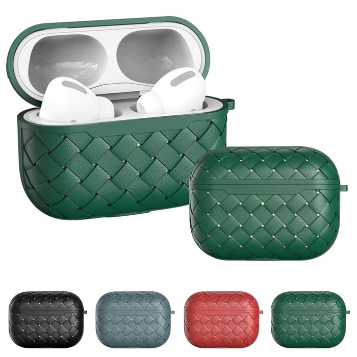 Funda protectora para auriculares inalámbricos de TPU con textura de tejido