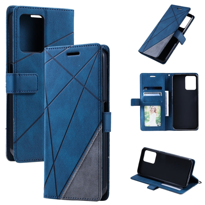 Estuche para teléfono de cuero con empalme de sensación de piel, For OPPO A57 2022, For Realme C30 4G, For Samsung Galaxy S23 5G, For Samsung Galaxy S23+ 5G, For Xiaomi 12T / Redmi K50 Ultra, For Samsung Galaxy S23 Ultra 5G, For Xiaomi Redmi 11 Prime 4...