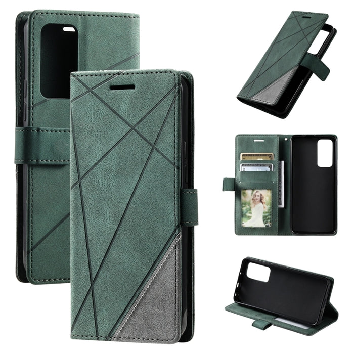 Estuche para teléfono de cuero con empalme de sensación de piel, For OPPO A57 2022, For Realme C30 4G, For Samsung Galaxy S23 5G, For Samsung Galaxy S23+ 5G, For Xiaomi 12T / Redmi K50 Ultra, For Samsung Galaxy S23 Ultra 5G, For Xiaomi Redmi 11 Prime 4...