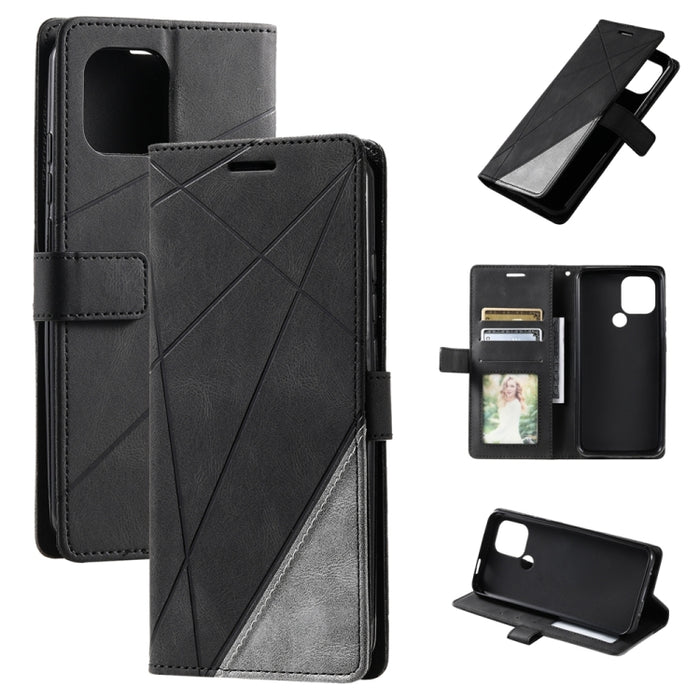 Estuche para teléfono de cuero con empalme de sensación de piel, For OPPO A57 2022, For Realme C30 4G, For Samsung Galaxy S23 5G, For Samsung Galaxy S23+ 5G, For Xiaomi 12T / Redmi K50 Ultra, For Samsung Galaxy S23 Ultra 5G, For Xiaomi Redmi 11 Prime 4...