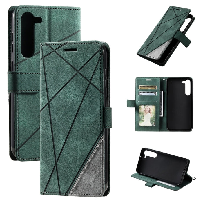 Estuche para teléfono de cuero con empalme de sensación de piel, For OPPO A57 2022, For Realme C30 4G, For Samsung Galaxy S23 5G, For Samsung Galaxy S23+ 5G, For Xiaomi 12T / Redmi K50 Ultra, For Samsung Galaxy S23 Ultra 5G, For Xiaomi Redmi 11 Prime 4...
