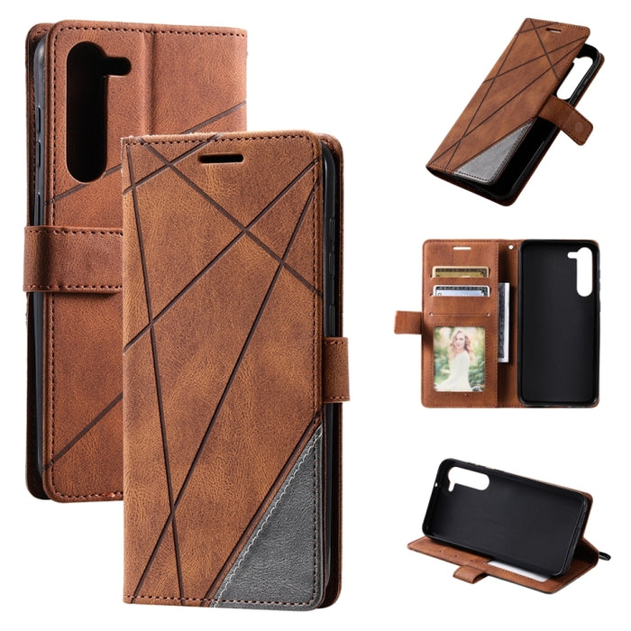 Estuche para teléfono de cuero con empalme de sensación de piel, For OPPO A57 2022, For Realme C30 4G, For Samsung Galaxy S23 5G, For Samsung Galaxy S23+ 5G, For Xiaomi 12T / Redmi K50 Ultra, For Samsung Galaxy S23 Ultra 5G, For Xiaomi Redmi 11 Prime 4...