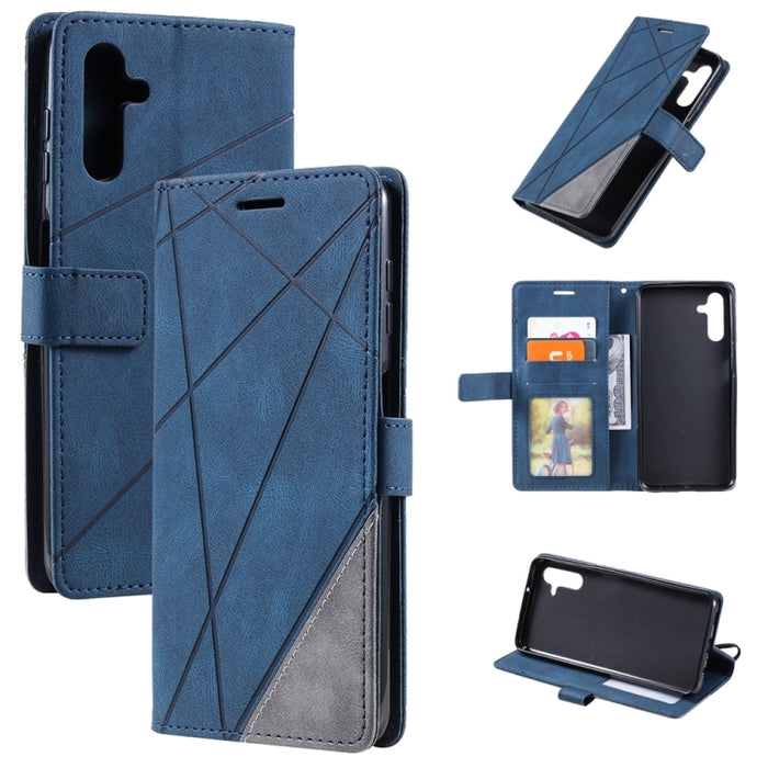Estuche para teléfono de cuero con empalme de sensación de piel, For OPPO A57 2022, For Realme C30 4G, For Samsung Galaxy S23 5G, For Samsung Galaxy S23+ 5G, For Xiaomi 12T / Redmi K50 Ultra, For Samsung Galaxy S23 Ultra 5G, For Xiaomi Redmi 11 Prime 4...