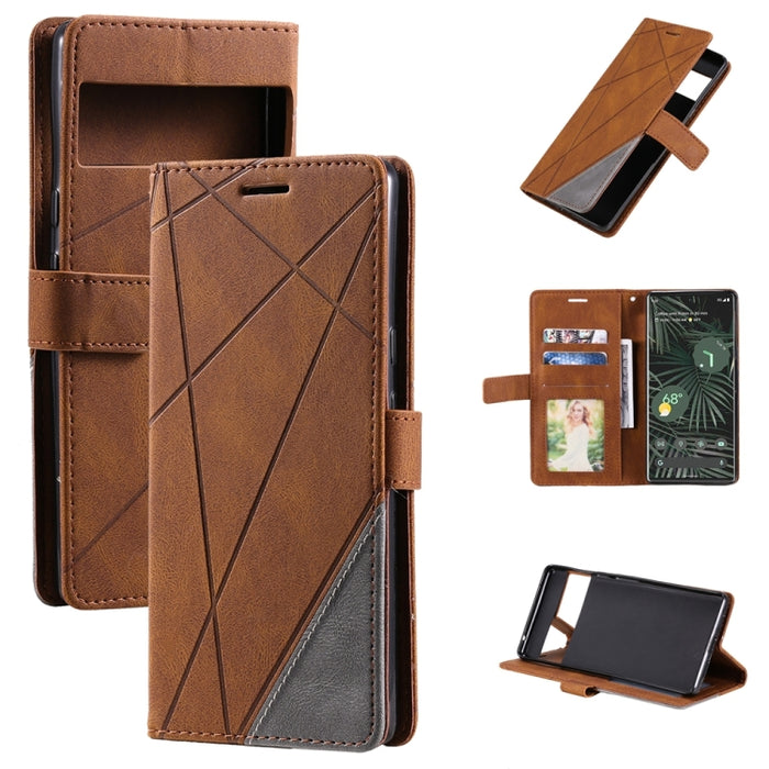 Estuche para teléfono de cuero con empalme de sensación de piel, For OPPO A57 2022, For Realme C30 4G, For Samsung Galaxy S23 5G, For Samsung Galaxy S23+ 5G, For Xiaomi 12T / Redmi K50 Ultra, For Samsung Galaxy S23 Ultra 5G, For Xiaomi Redmi 11 Prime 4...