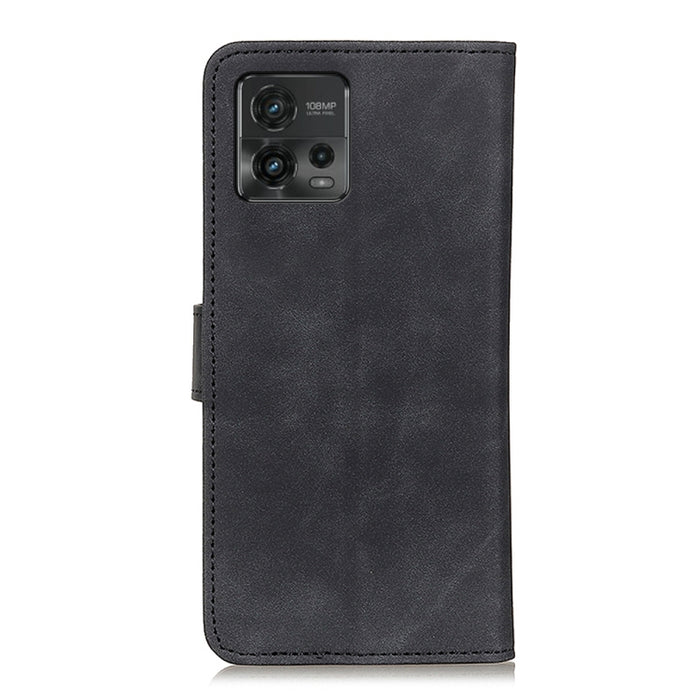 KHAZNEH Funda de cuero con tapa de textura retro para teléfono, For Motorola Moto G72, For Xiaomi Redmi 11 Prime 4G