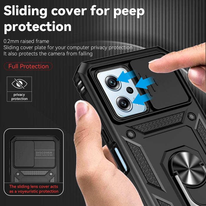 Estuche para teléfono con soporte deslizante Camshield, For Xiaomi Redmi Note 11T Pro, For Xiaomi 12T/12T Pro/Redmi K50 Ultra, For Motorola Moto G52/G82