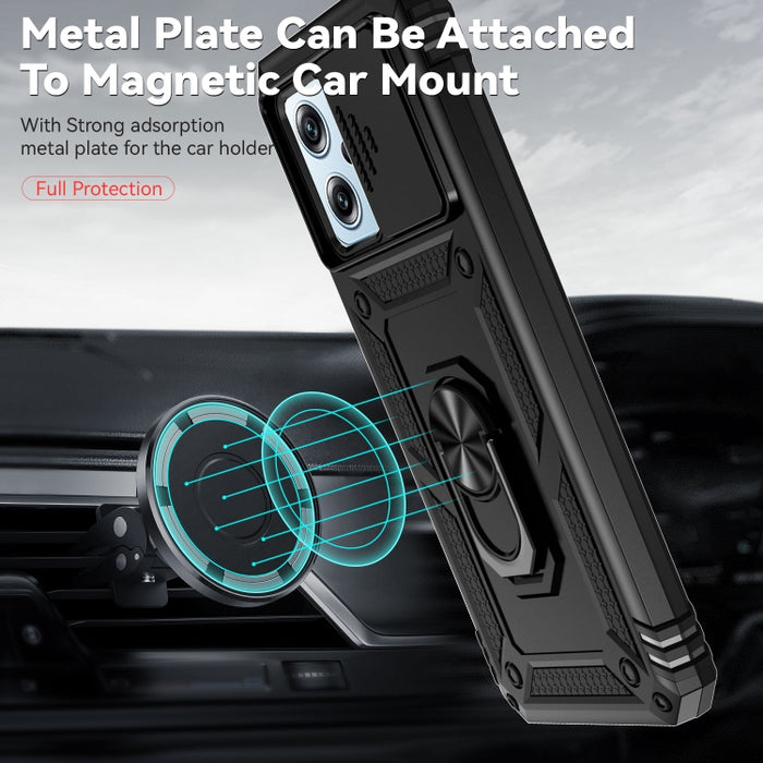 Estuche para teléfono con soporte deslizante Camshield, For Xiaomi Redmi Note 11T Pro, For Xiaomi 12T/12T Pro/Redmi K50 Ultra, For Motorola Moto G52/G82