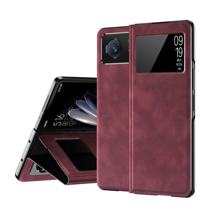 Estuche de cuero para teléfono a prueba de golpes con textura Napa de la serie Celebrity, For Xiaomi Mix Fold 2