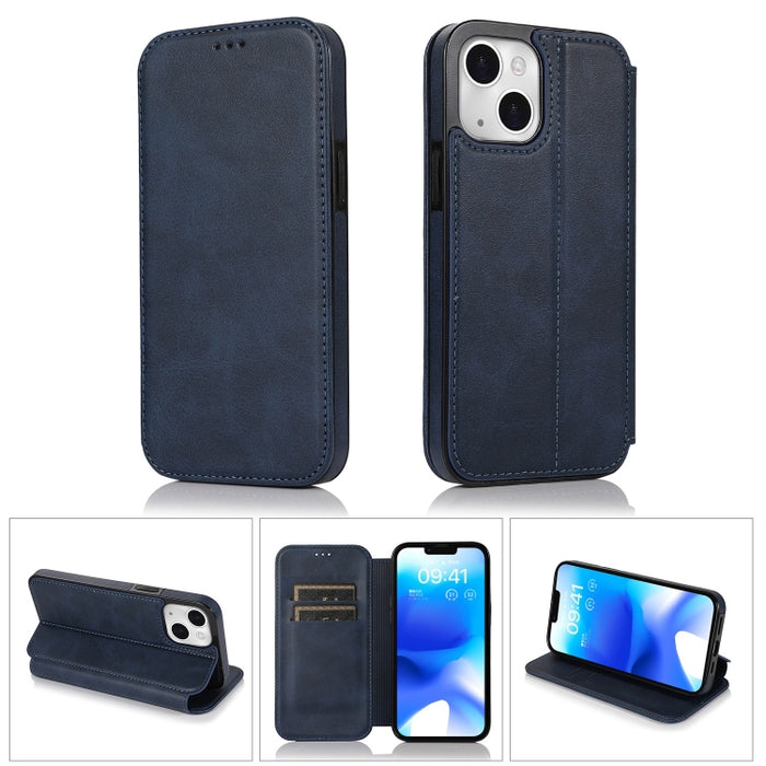 Caja de teléfono de cuero PU + TPU con cierre magnético fuerte, For iPhone 14 Pro Max, For iPhone 14 Pro, For iPhone 14, For iPhone 14 Plus