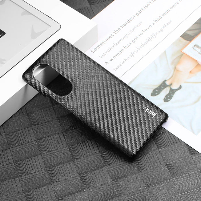 imak Ruiyi serie fibra de carbono PU + caja del teléfono de la PC, For BlackBerry KEYone/DTEK70, For Honor 70 5G, For Xiaomi Poco C40, For Xiaomi 12T 5G/Redmi K50 Ultra 5G, For Nokia G11/G21, For Samsung Galaxy A04 4G, For Samsung Galaxy A23E