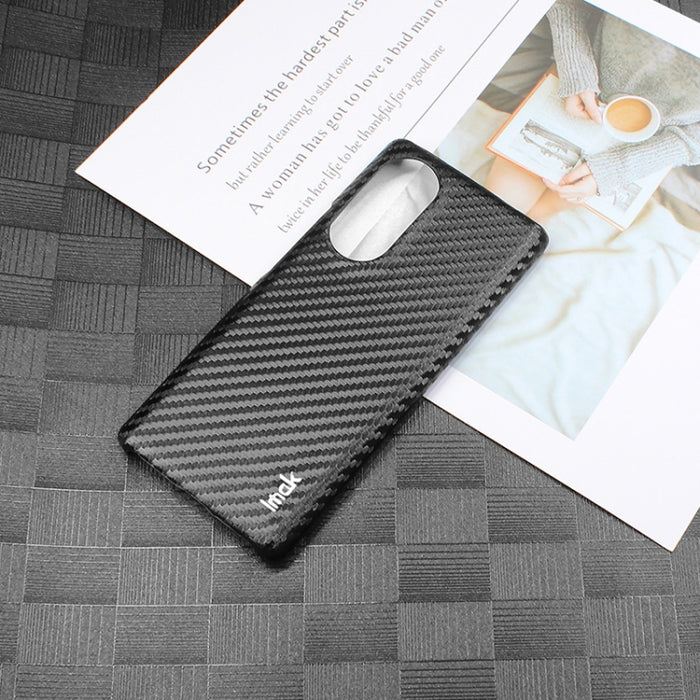 imak Ruiyi serie fibra de carbono PU + caja del teléfono de la PC, For BlackBerry KEYone/DTEK70, For Honor 70 5G, For Xiaomi Poco C40, For Xiaomi 12T 5G/Redmi K50 Ultra 5G, For Nokia G11/G21, For Samsung Galaxy A04 4G, For Samsung Galaxy A23E