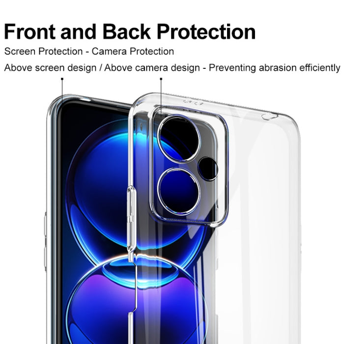 imak Wing II Pro Series Estuche protector de teléfono de cristal resistente al desgaste, For Xiaomi Redmi Note 12 China, For Xiaomi Redmi Note 12 Pro 5G China, For Xiaomi Redmi Note 12 Pro+ 5G India