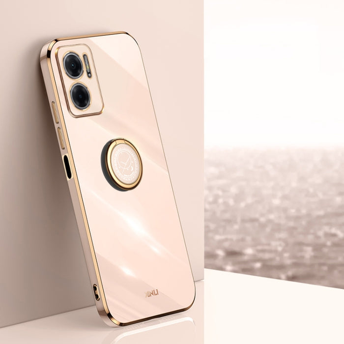 XINLI Straight Edge 6D Electroplate TPU Funda para teléfono con soporte para anillo, For Xiaomi Redmi Note 11E, For Xiaomi Redmi Note 11 Pro 4G/5G Foreign, For Xiaomi Redmi Note 11T Pro, For Xiaomi Redmi K50, For Xiaomi Redmi K50 Ultra                 ...