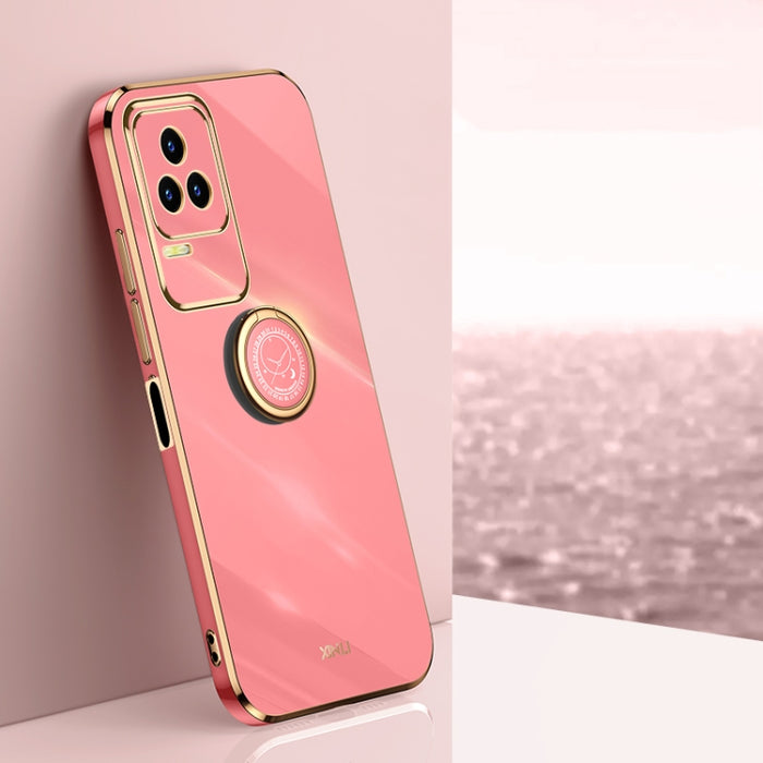 XINLI Straight Edge 6D Electroplate TPU Funda para teléfono con soporte para anillo, For Xiaomi Redmi Note 11E, For Xiaomi Redmi Note 11 Pro 4G/5G Foreign, For Xiaomi Redmi Note 11T Pro, For Xiaomi Redmi K50, For Xiaomi Redmi K50 Ultra                 ...