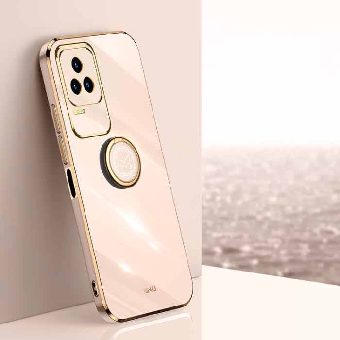XINLI Straight Edge 6D Electroplate TPU Funda para teléfono con soporte para anillo, For Xiaomi Redmi Note 11E, For Xiaomi Redmi Note 11 Pro 4G/5G Foreign, For Xiaomi Redmi Note 11T Pro, For Xiaomi Redmi K50, For Xiaomi Redmi K50 Ultra                 ...