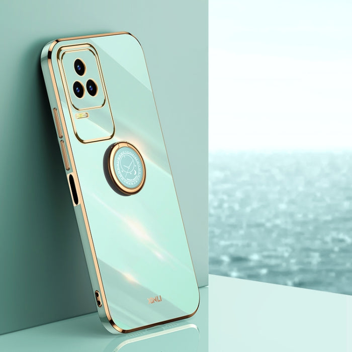 XINLI Straight Edge 6D Electroplate TPU Funda para teléfono con soporte para anillo, For Xiaomi Redmi Note 11E, For Xiaomi Redmi Note 11 Pro 4G/5G Foreign, For Xiaomi Redmi Note 11T Pro, For Xiaomi Redmi K50, For Xiaomi Redmi K50 Ultra                 ...
