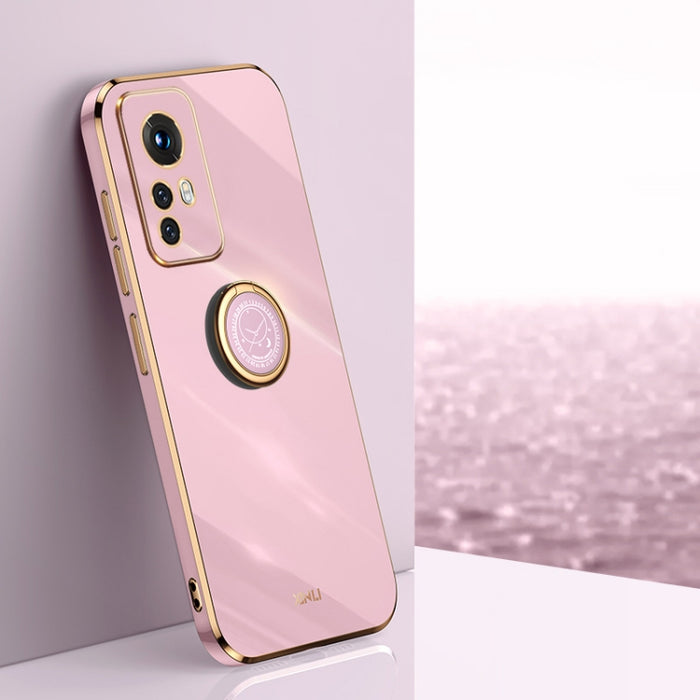 XINLI Straight Edge 6D Electroplate TPU Funda para teléfono con soporte para anillo, For Xiaomi Redmi Note 11E, For Xiaomi Redmi Note 11 Pro 4G/5G Foreign, For Xiaomi Redmi Note 11T Pro, For Xiaomi Redmi K50, For Xiaomi Redmi K50 Ultra                 ...