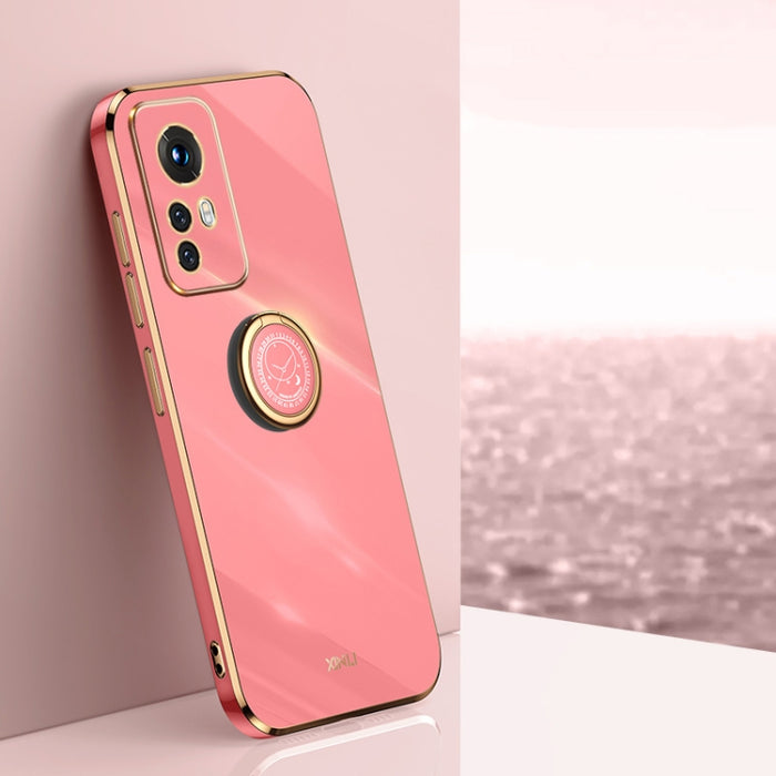 XINLI Straight Edge 6D Electroplate TPU Funda para teléfono con soporte para anillo, For Xiaomi Redmi Note 11E, For Xiaomi Redmi Note 11 Pro 4G/5G Foreign, For Xiaomi Redmi Note 11T Pro, For Xiaomi Redmi K50, For Xiaomi Redmi K50 Ultra                 ...