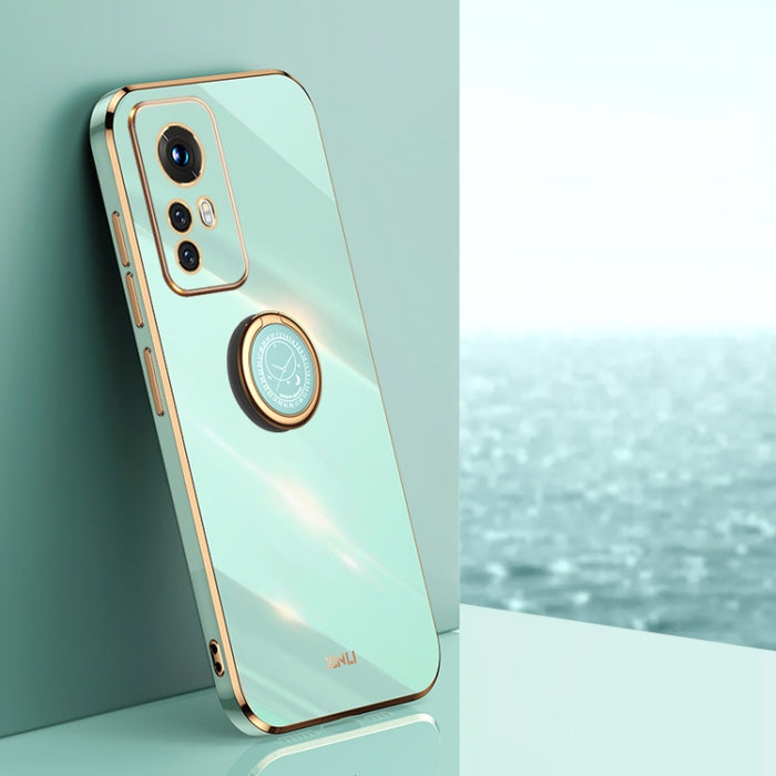 XINLI Straight Edge 6D Electroplate TPU Funda para teléfono con soporte para anillo, For Xiaomi Redmi Note 11E, For Xiaomi Redmi Note 11 Pro 4G/5G Foreign, For Xiaomi Redmi Note 11T Pro, For Xiaomi Redmi K50, For Xiaomi Redmi K50 Ultra                 ...