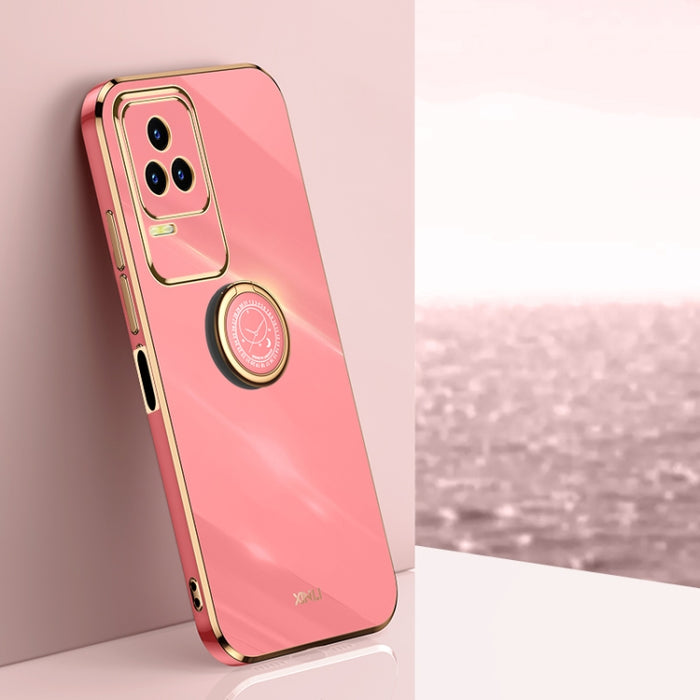 XINLI Straight Edge 6D Electroplate TPU Funda para teléfono con soporte para anillo, For Xiaomi Redmi Note 11E, For Xiaomi Redmi Note 11 Pro 4G/5G Foreign, For Xiaomi Redmi Note 11T Pro, For Xiaomi Redmi K50, For Xiaomi Redmi K50 Ultra                 ...