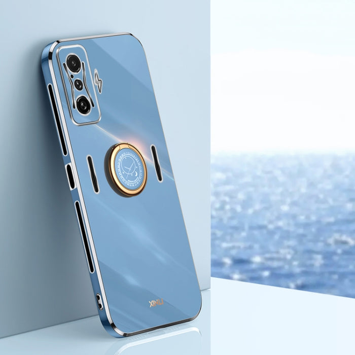 XINLI Straight Edge 6D Electroplate TPU Funda para teléfono con soporte para anillo, For Xiaomi Redmi Note 11E, For Xiaomi Redmi Note 11 Pro 4G/5G Foreign, For Xiaomi Redmi Note 11T Pro, For Xiaomi Redmi K50, For Xiaomi Redmi K50 Ultra                 ...