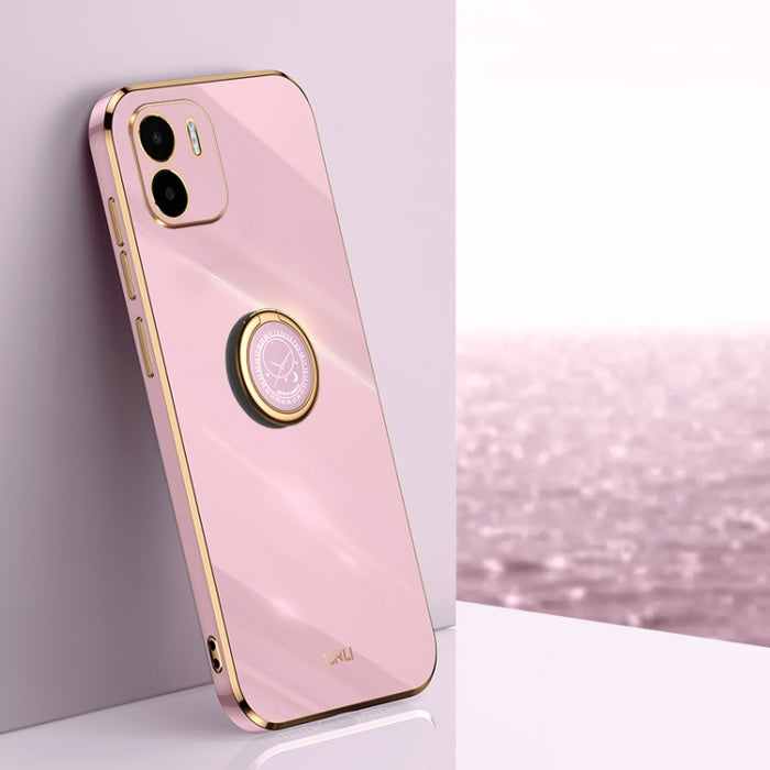 XINLI Straight Edge 6D Electroplate TPU Funda para teléfono con soporte para anillo, For Xiaomi Redmi Note 11E, For Xiaomi Redmi Note 11 Pro 4G/5G Foreign, For Xiaomi Redmi Note 11T Pro, For Xiaomi Redmi K50, For Xiaomi Redmi K50 Ultra                 ...