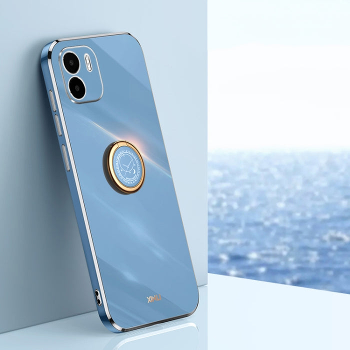 XINLI Straight Edge 6D Electroplate TPU Funda para teléfono con soporte para anillo, For Xiaomi Redmi Note 11E, For Xiaomi Redmi Note 11 Pro 4G/5G Foreign, For Xiaomi Redmi Note 11T Pro, For Xiaomi Redmi K50, For Xiaomi Redmi K50 Ultra                 ...