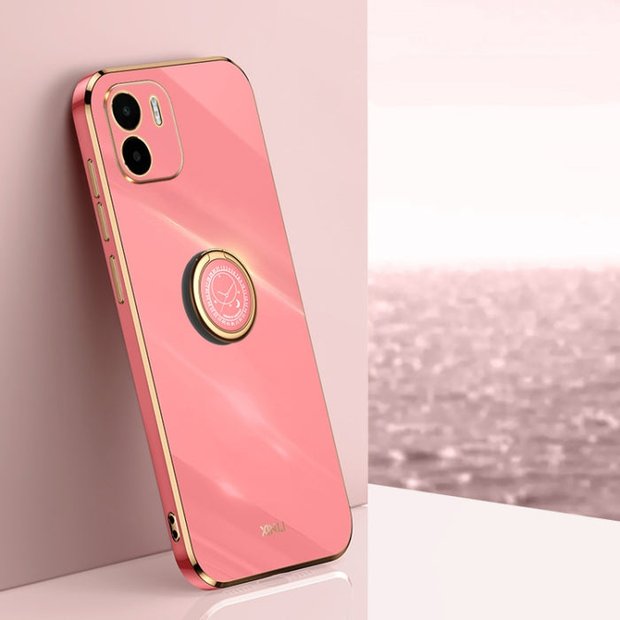 XINLI Straight Edge 6D Electroplate TPU Funda para teléfono con soporte para anillo, For Xiaomi Redmi Note 11E, For Xiaomi Redmi Note 11 Pro 4G/5G Foreign, For Xiaomi Redmi Note 11T Pro, For Xiaomi Redmi K50, For Xiaomi Redmi K50 Ultra                 ...