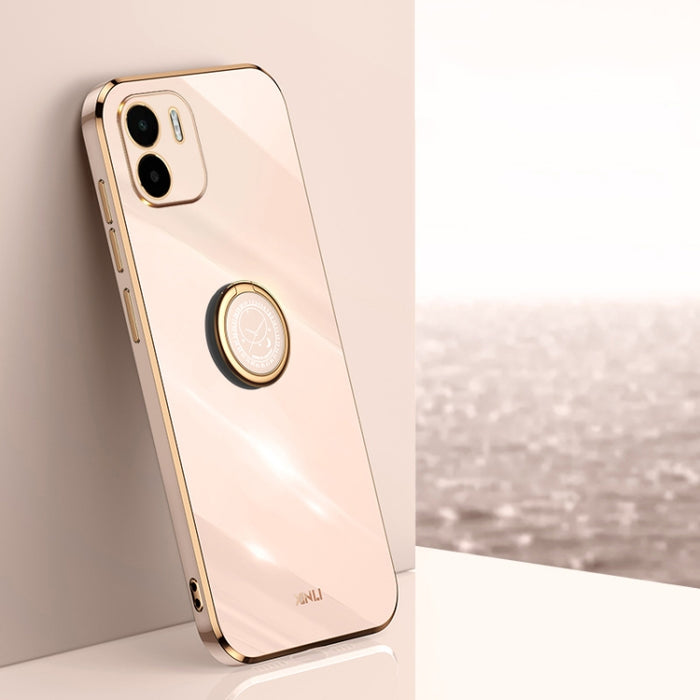 XINLI Straight Edge 6D Electroplate TPU Funda para teléfono con soporte para anillo, For Xiaomi Redmi Note 11E, For Xiaomi Redmi Note 11 Pro 4G/5G Foreign, For Xiaomi Redmi Note 11T Pro, For Xiaomi Redmi K50, For Xiaomi Redmi K50 Ultra                 ...
