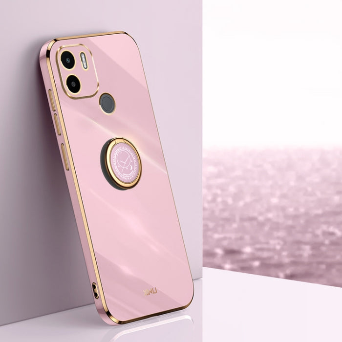XINLI Straight Edge 6D Electroplate TPU Funda para teléfono con soporte para anillo, For Xiaomi Redmi Note 11E, For Xiaomi Redmi Note 11 Pro 4G/5G Foreign, For Xiaomi Redmi Note 11T Pro, For Xiaomi Redmi K50, For Xiaomi Redmi K50 Ultra                 ...